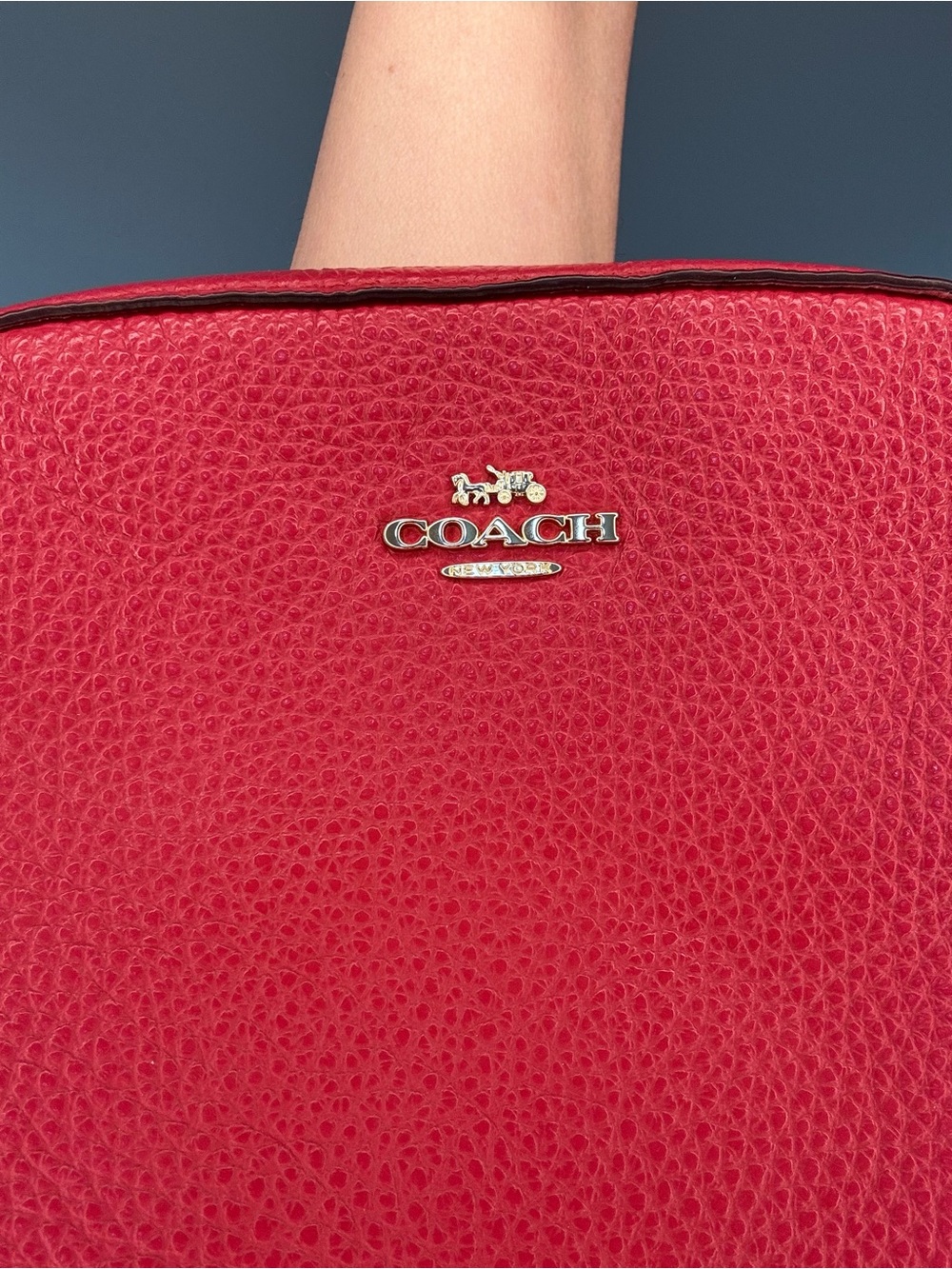 Coach Dome Crossbody Bag Red NEW - Picture 10 of 14
